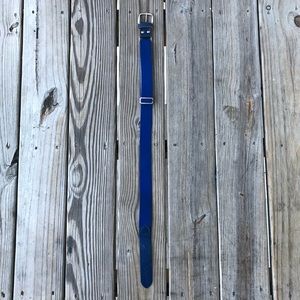 Blue softball belt